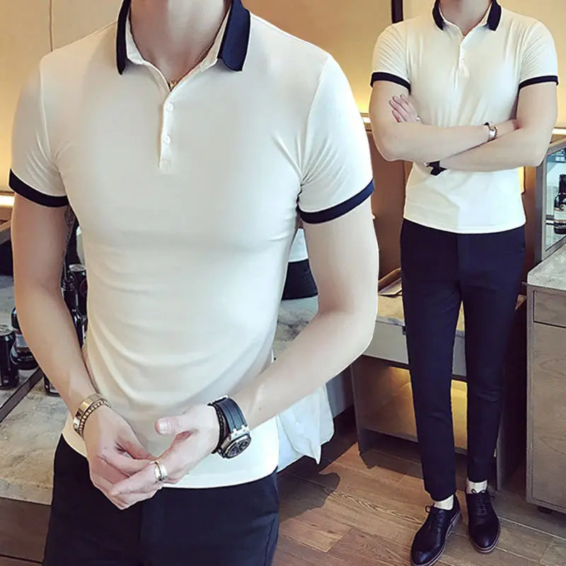 Short Sleeve Shirt for Men 2023 New Solid