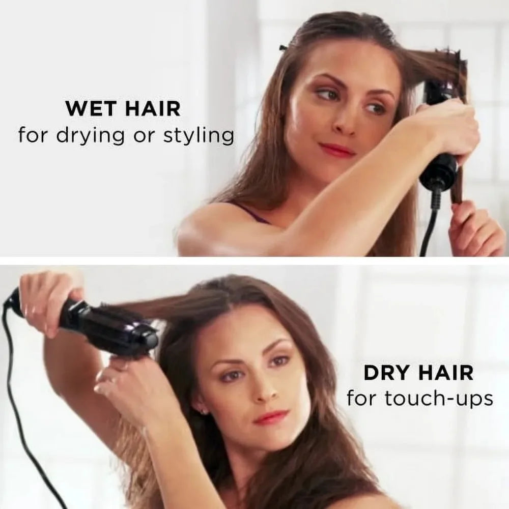 2-in-1 Hot Air Curling Combo, Includes 1.5-inch Curl