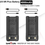 Baofeng UV-9R Battery USB C Charge 4800mAh Li-ion