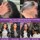 30 40 Inch Body Wave 13x4 13x6 HD
