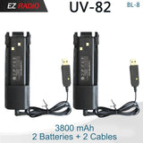 Baofeng UV 82 Battery BL-8 Walkie Talkies Ham