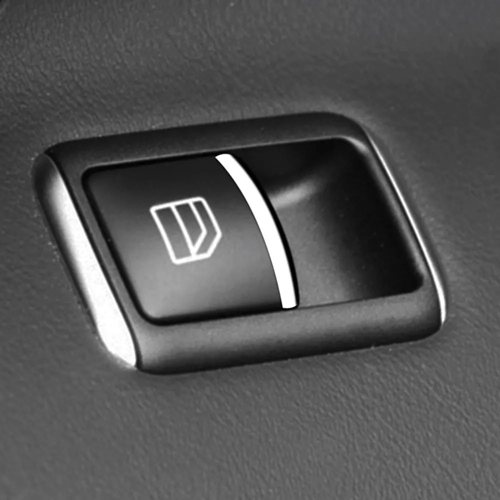 7Pcs ABS Chrome Car Door Window Lift Button
