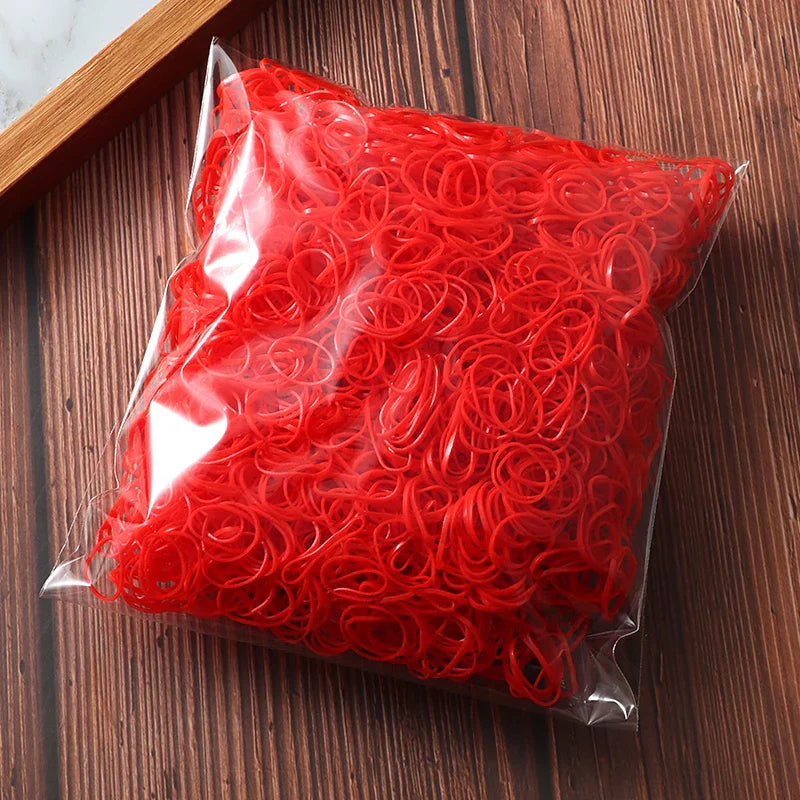 2000 Piece Pack Children's High Elasticity Rubber Band