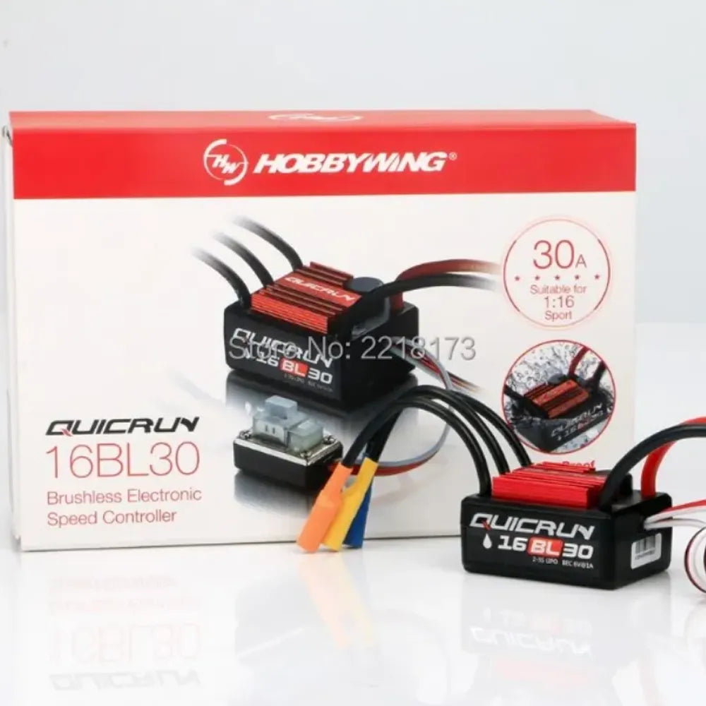 HobbyWing QuicRun WP-16BL30 30A Waterproof Brushless ESC 1/16