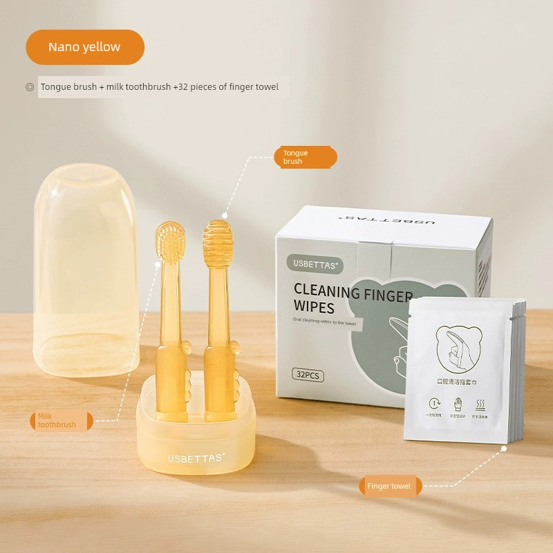 Beipisi Baby Oral Cleaner Gauze Finger Covers Toothbrush