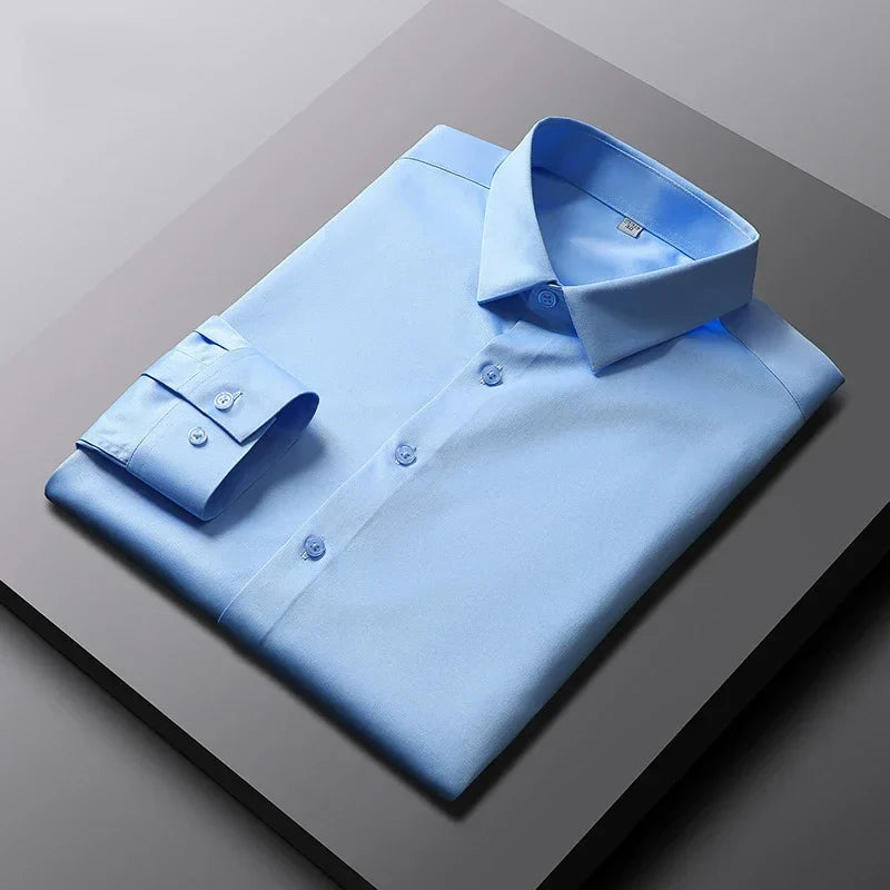 Men's Casual and Fashionable Long Sleeved Solid Color