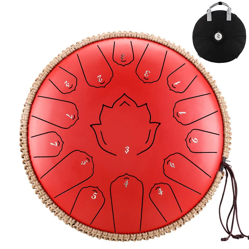 Hluru Music Drum 15 Notes Glucophone Steel Tongue
