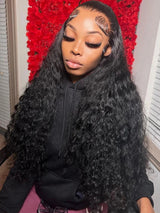 30 40 Inch Deep Wave Frontal Wig 13x6