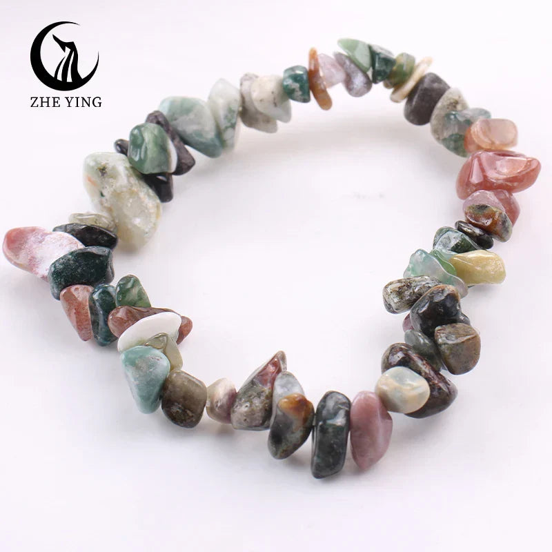 Stretch Natural 5-8mm Chips Bead Bracelet Healing Crystal