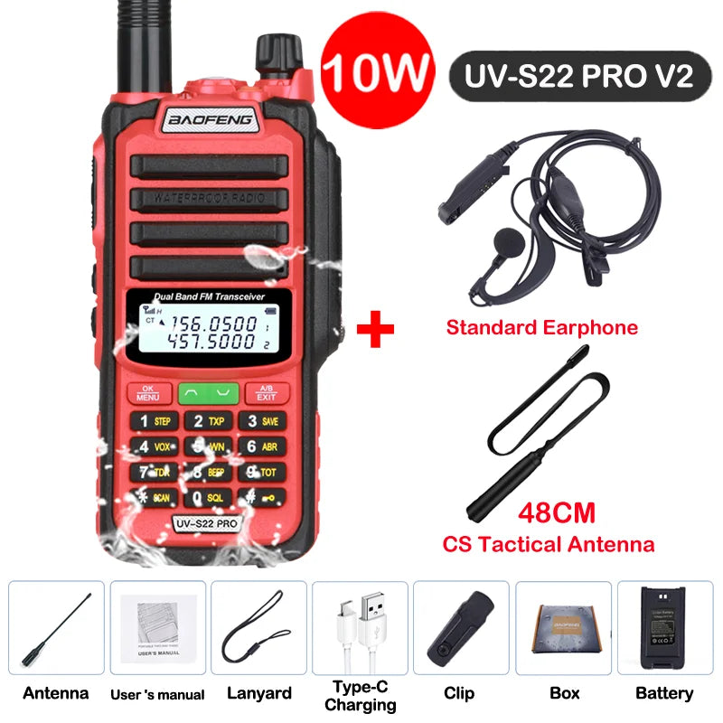 Baofeng UV S22 PRO V2 IP68 Walkie Talkie