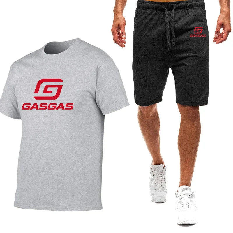 Motorcycles GasGas Summer Men's Sportswear Shorts Set Short