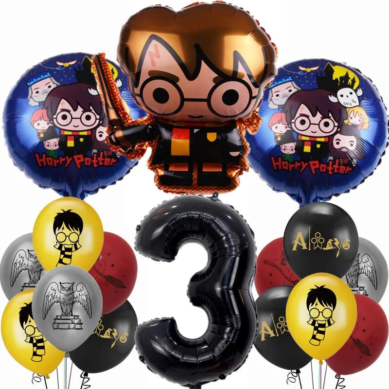 Magic Cartoon Party Decoration Set Disposable Tableware Kids