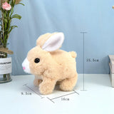 Electronic Plush Rabbit Toy Robot Bunny Walking Jumping