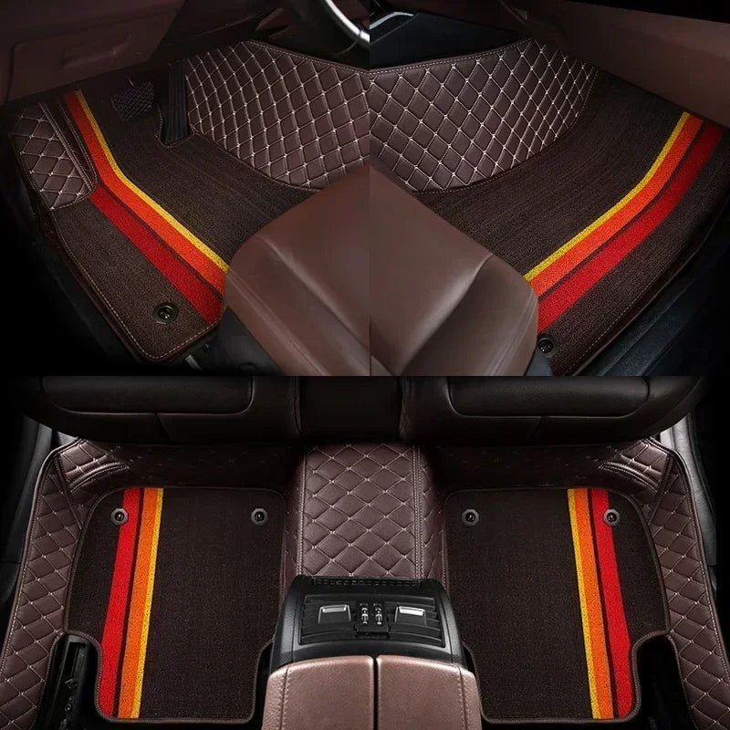 Customized Style Luxury Double Layer Car Floor Mat