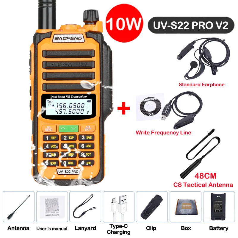 Baofeng UV S22 PRO V2 IP68 Walkie Talkie