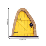 Garden Wooden Fairy Figurine Door Miniature DIY Window