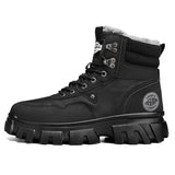Ankle Boots Men's Winter Biker Motorcycle High Top