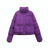 Women's Jacket New Korean Version Stand Collar Short