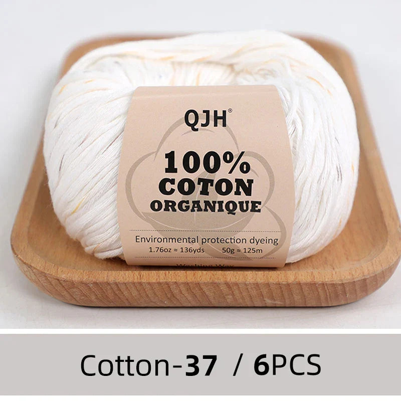 QJH 100% Cotton Yarn, Cotton Baby Sport Weight