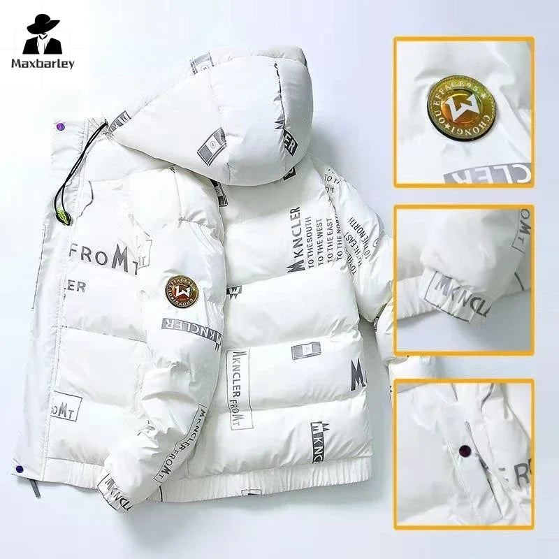 Men's autumn and winter jacket white duck down