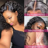 Deep Wave Short Bob Wig Human Hair 13x4