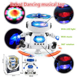 Kids Music Robot Toys Rotating Dance With LED