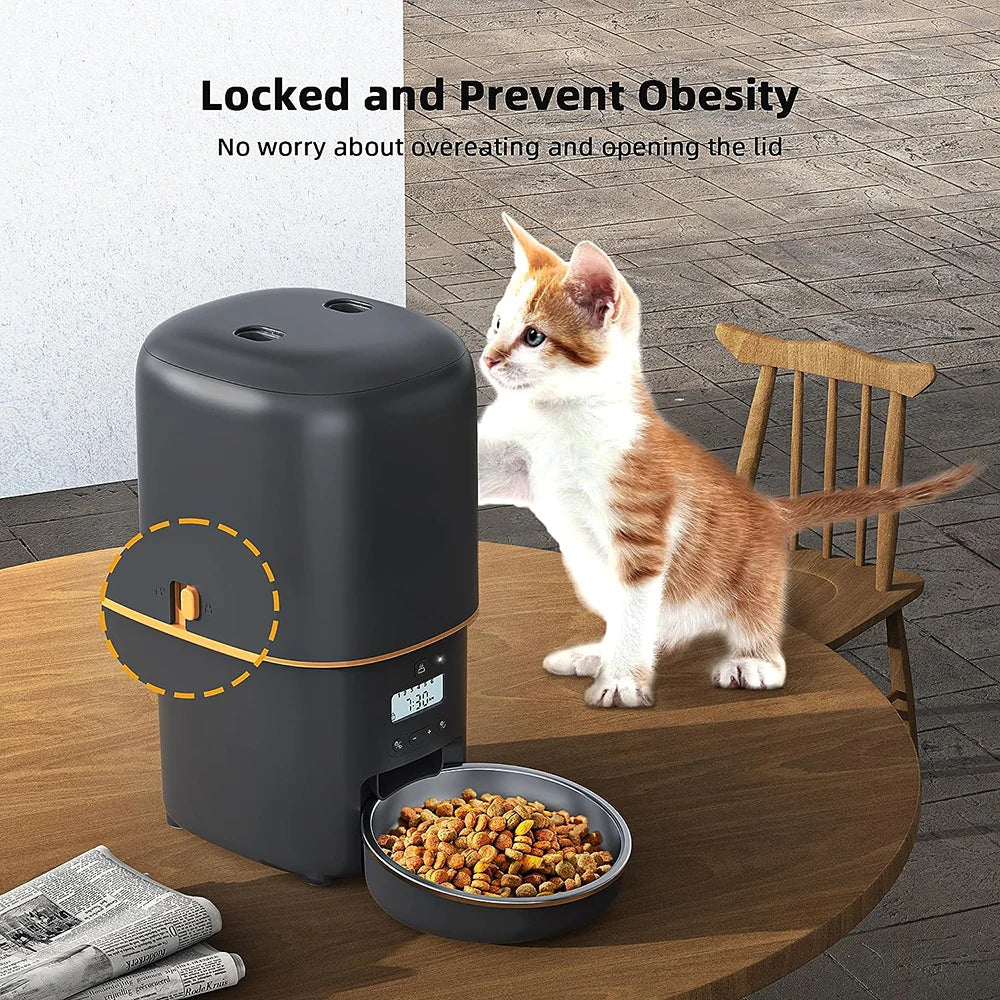 Automatic Cat Feeder Smart Pet Feeder, Timed Automatic