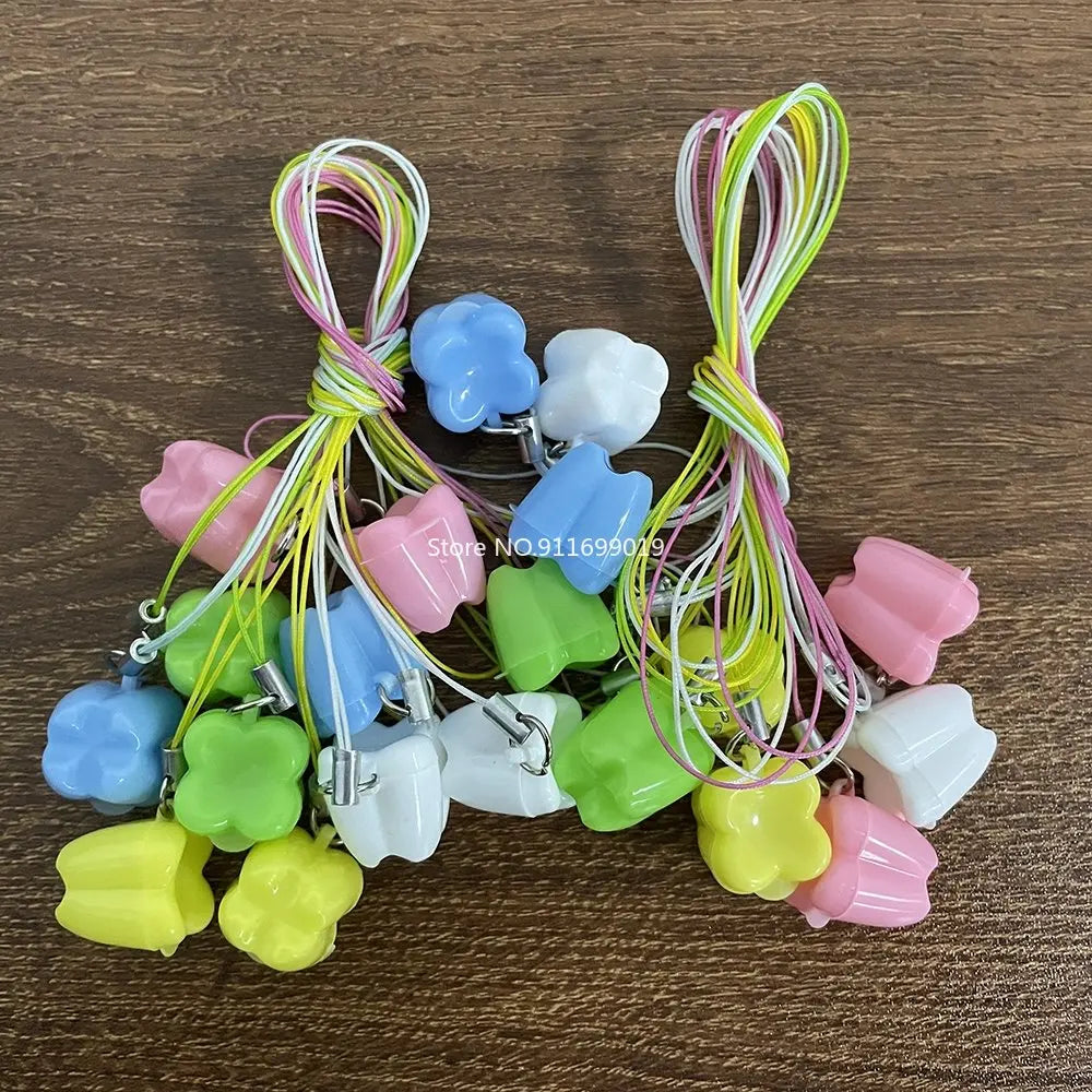 100pcs Tooth Shape Mini Milk Teeth Storage Box