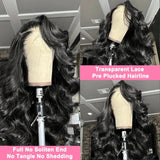 13x6 Hd Transparent Body Wave Lace Front Wig