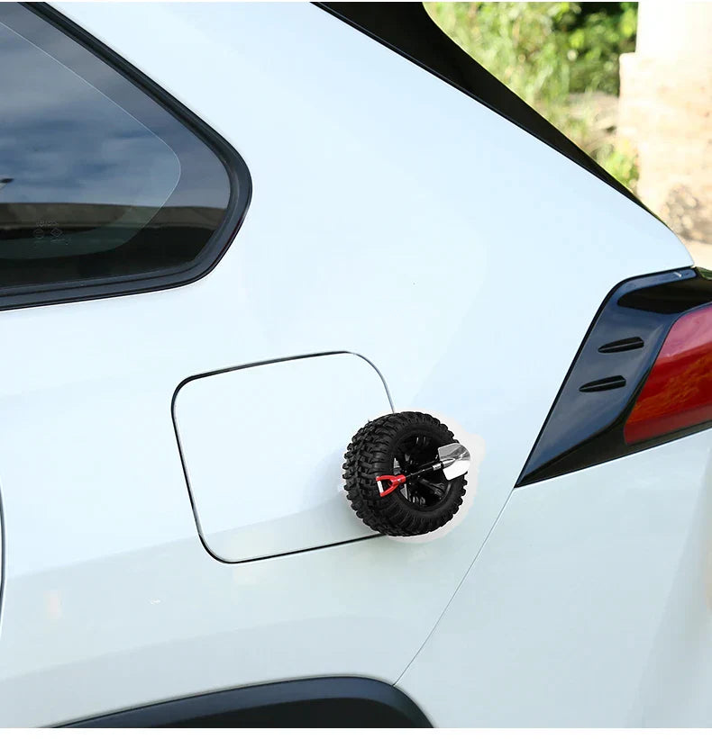 Kawaii Tire 3D Sticker for Trunk Auto Exterior