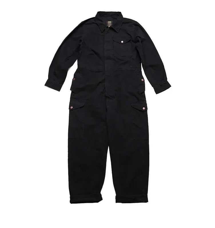 Men Clothing American Style Multi Pocket Overalls Men's