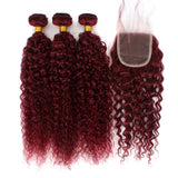 Deep Wave 30 40 Inch Curly 99j burgundy