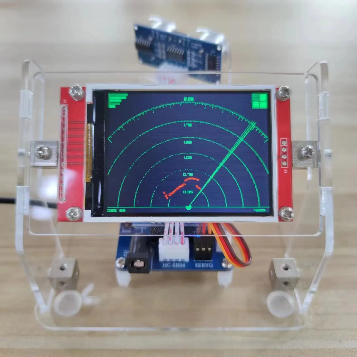 Acrylic Mini Radar Robot With TFT Small/Big Screen