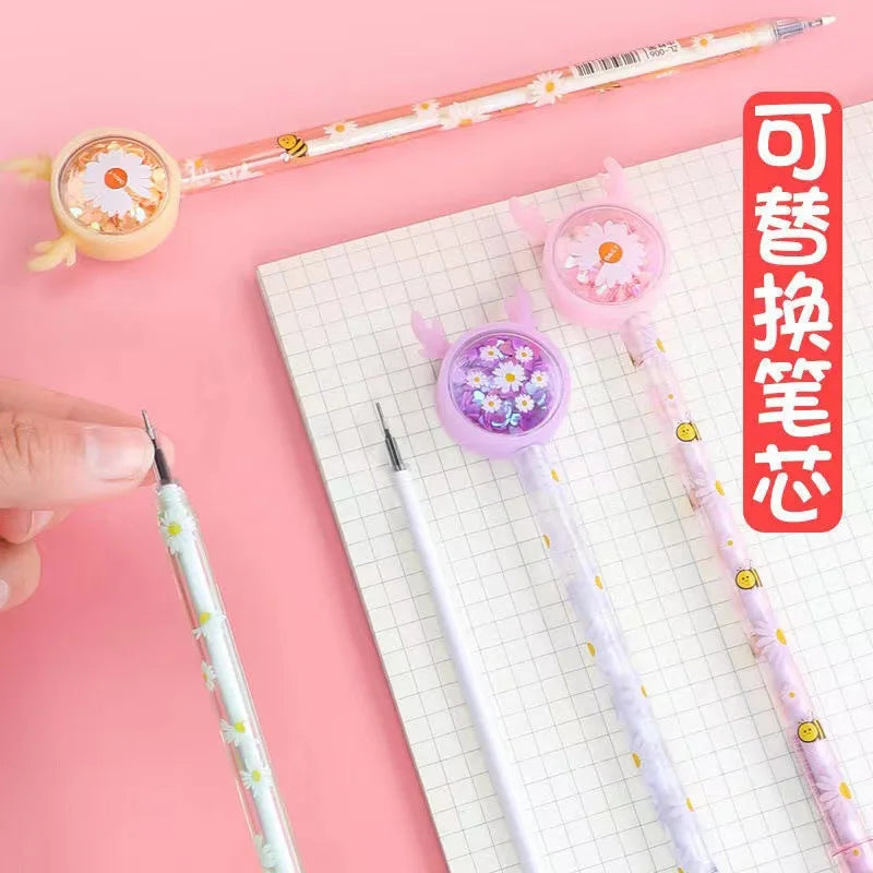 10/20/50/100pcs/set Kawaii Sequin Gel Pen Cute Butterfly Bunny