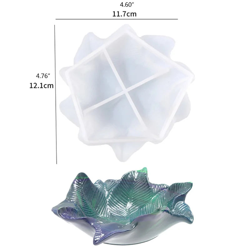 Petal Plate Dish Casting Silicone Mould Crystal Epoxy