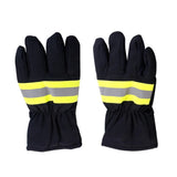 Fireproof Safety Gloves Black Reflective Belt Fire Gloves