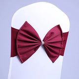 10/50pcs/Lot Bow Chair Sashes Band For Wedding Party