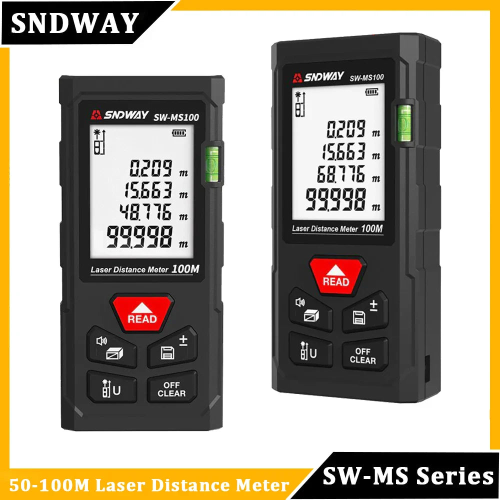 SNDWAY Laser Distance Meter Digital Rangefinder Mini Laser