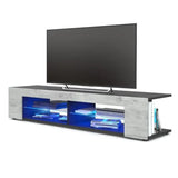 High Gloss Modern TV Stand Bookshelves With LED