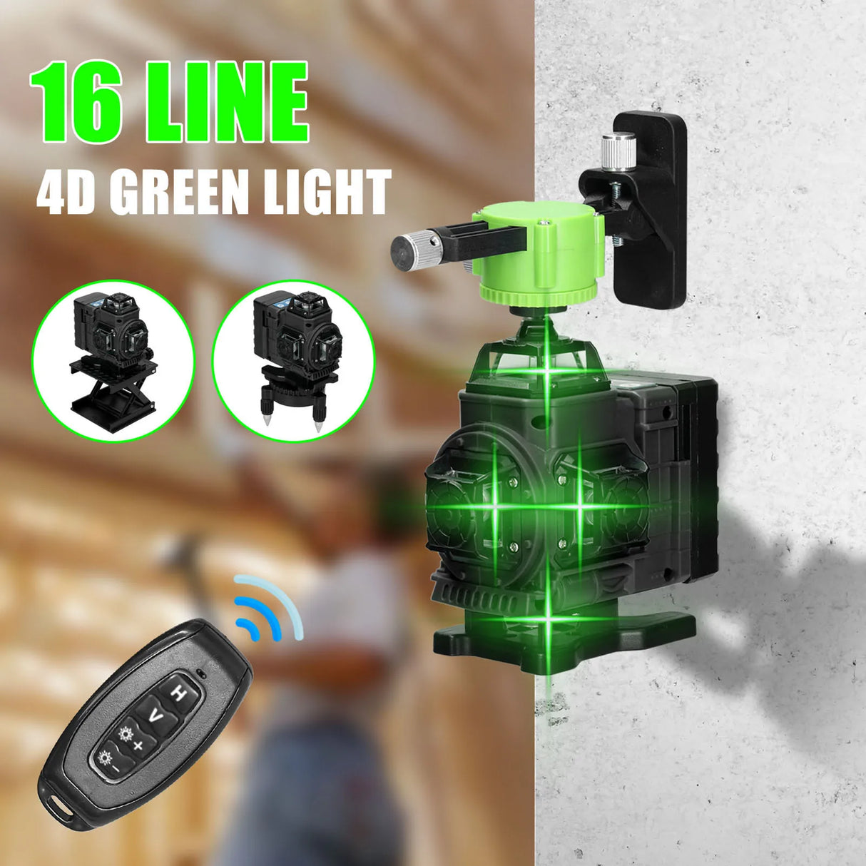 4D 16Lines 12Lines Laser Level 360 Self-leveling Leveling