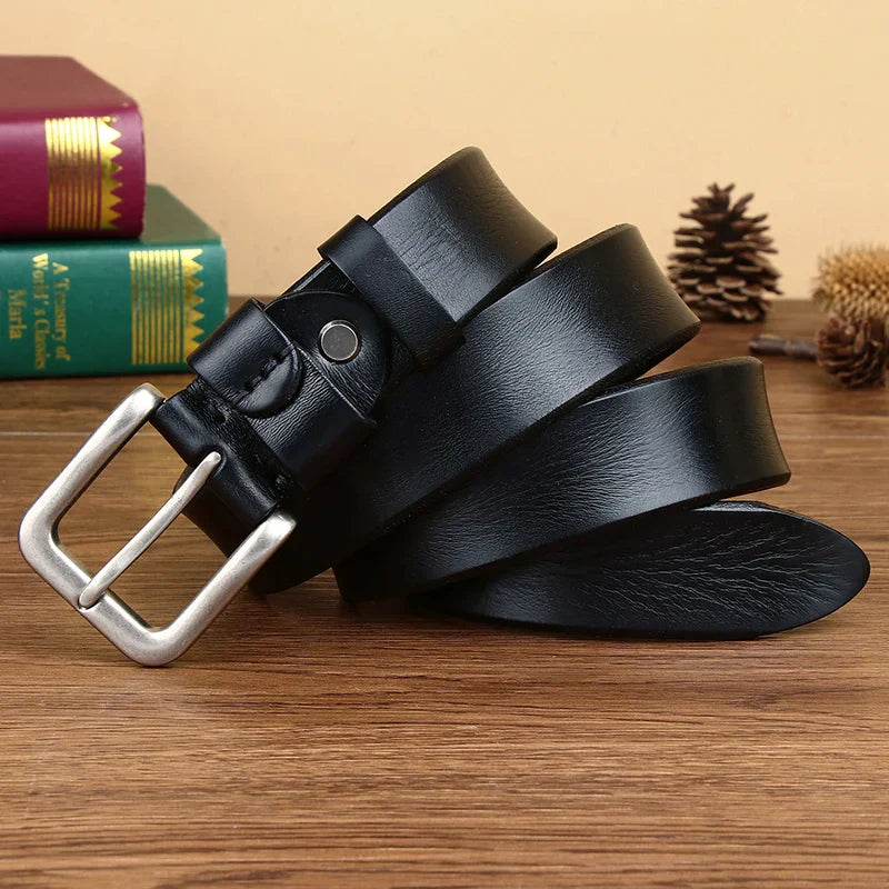 Mens belts Top Cowhide Full Match Casual Jeans