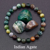 Real Natural Labradorite Stone Bead Bracelet Men Women