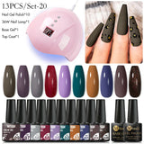 Mtssii 13/16Pcs Gel Nail Polish Set With 36W