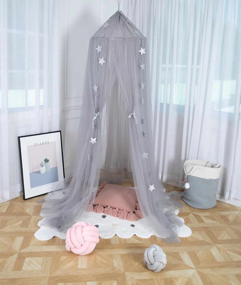 Nordic Princess Crown Dome Tent Mosquito Net 7-layer