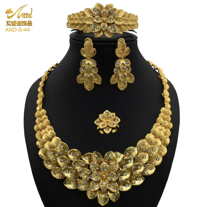 ANIID Indian Jewellery Set Party Wedding Dubai Gold