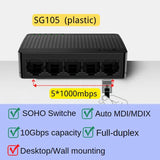 Tenda Gigabit Switch Ethernet 5/8Port 1000Mbps 10xFast Switch