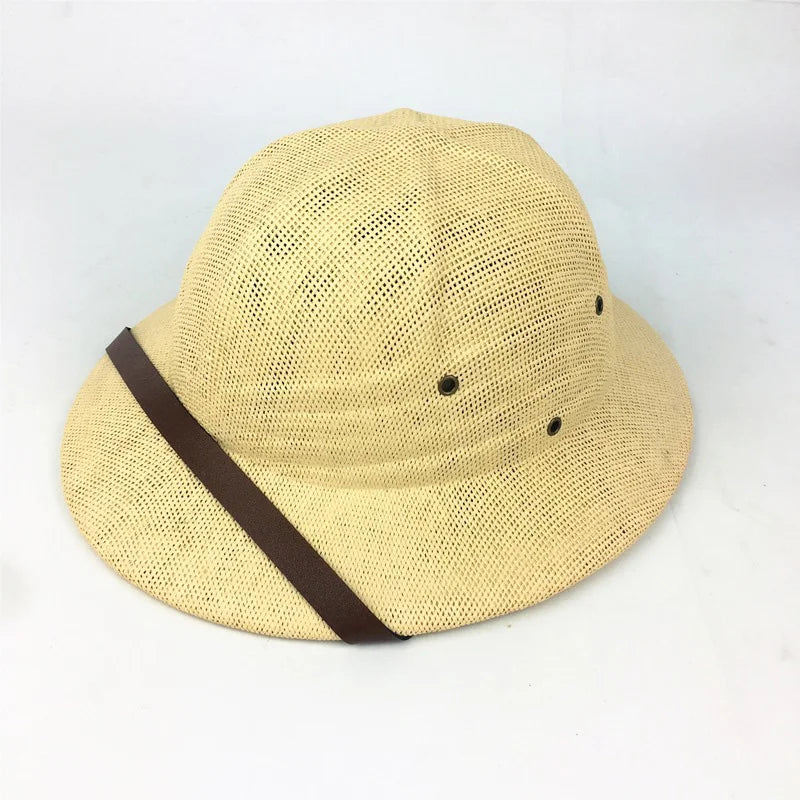 Novelty Men Straw Helmet Pith Sun Hats Men