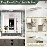 TokeShimi Medicine Cabinet 30x32 in Bathroom LED Vanity