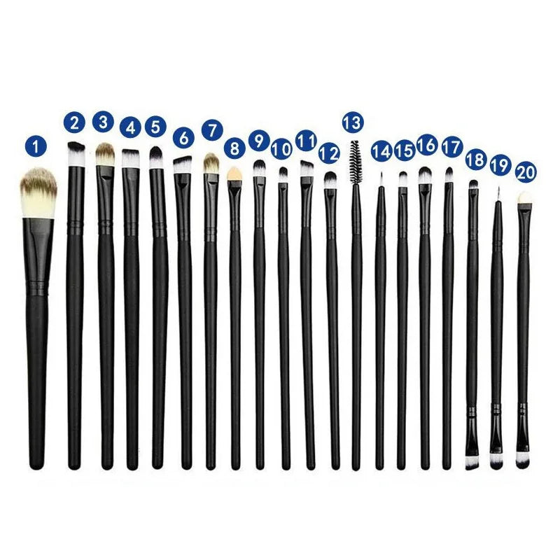 20 PCS Makeup Brush Set Eye Shadow Brush