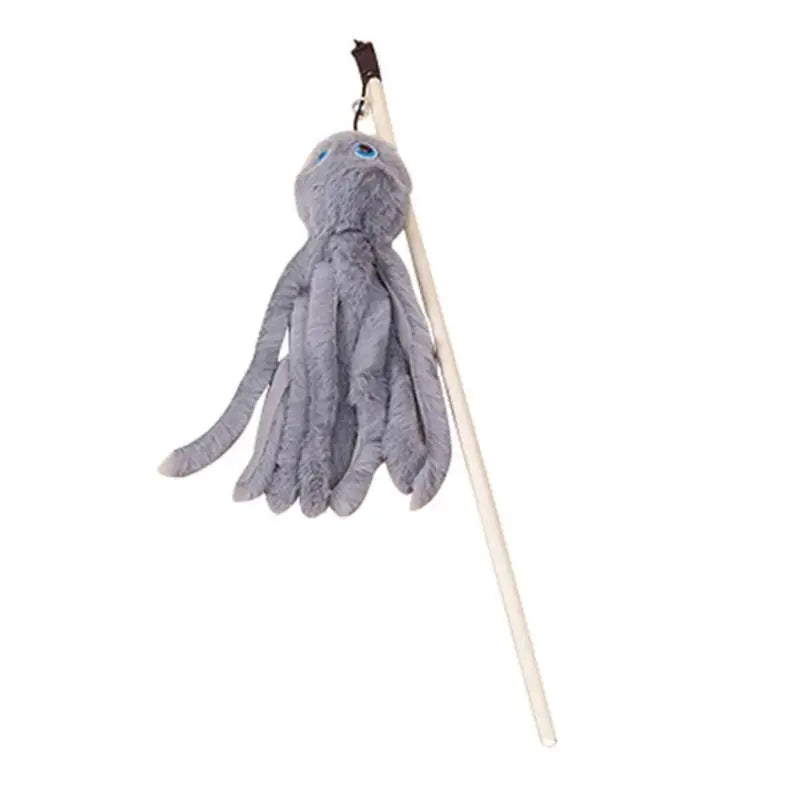 Octopus Plush Cat Stick Funny Pet Cat Toys